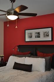 Accent Wall Using Benjamin Moore Watermelon Red Paint Colour Burlington Ontario Best Bedroom Colors Bedroom Red Bedroom Colors