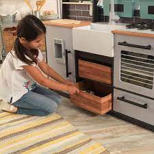 Play kitchen for 5 year olds boy \u0026 girl. Buy Kidkraft Kidkraft Wooden Farm To Table Play Kitchen With Ez Kraft Assembly Lights Sounds Ice Maker And 18 Accessories Gift For Ages 3 Online In Hungary B07dqsm9hc