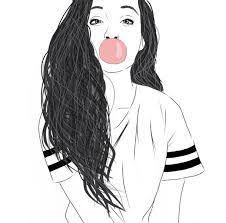 Resultats De Recherche D Images Pour Tumblr Outlines Dessin Noir Et Blanc Dessin Fille Fond D Ecran Dessin
