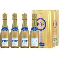 Champagne Pommery Coffret De 4 Gold Pop Vintage 2006 4 X 20cl Bouteille Champagne Produit