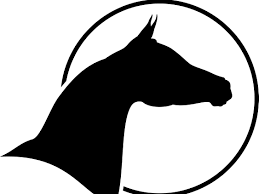 Arabian Horse Head Two Horse Silhouette Arabian Horse Art Horse Head