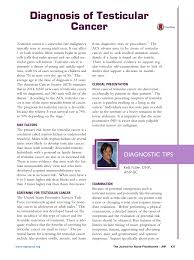 What are testicular cancer symptoms and signs? Pdf Diagnosis Of Testicular Cancer