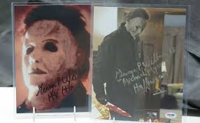 George P. Wilbur Michael Myers Mask & Autographs