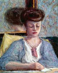 Misia sert (born maria zofia olga zenajda godebska; Misia Godebska Beim Schreiben Von Pierre Bonnard Kunstdruck Bildergipfel De