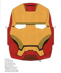 Print Ironman Mask Superhelden Held Faschingskostume