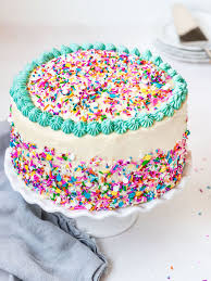 Vegan Funfetti Cake In 2020 Funfetti Cake Rainbow Sprinkle Cakes Cake