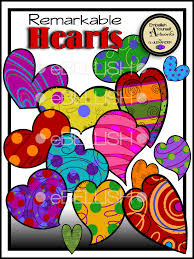 Fun And Bold Hearts In Daring Colors Great For Valentine S Day Or Throughout The Year Created By Rz Alexa Valentine Lessons Clip Art Valentines Day Clipart