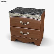 The fairbrooks estate bedroom collection features warm finishes and ornate detailing to create a furniture collection that is sure to enhance your bedroom decor with an inviting traditional design. Ashley Fairbrooks Estate Panel Nightstand 3d Modell Mobel On Hum3d