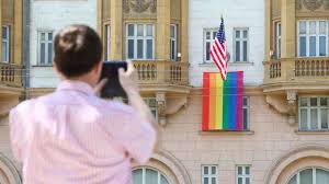 The rainbow flag emoji is a zwj sequence combining 🏳️ white flag, zero width joiner and 🌈 rainbow. U S Embassy In Moscow Flies Gay Pride Flag The Moscow Times