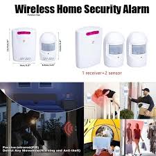 2) pir motion detector and security alarm circuit. Wireless Home Security Alarm Battery Operated Pir Motion Sensor Detector Driveway Buy At A Low Prices On Joom E Commerce Platform