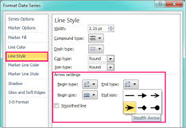 How To Add Arrows To Line Column Chart In Excel