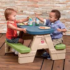 Step2 Kids Rectangle Sit And Play Picnic Table Toddler Picnic Table Kids Picnic Table Kids Picnic