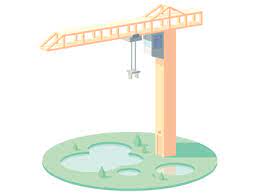 Crane Isometric Design Motion Design Interior Illustration