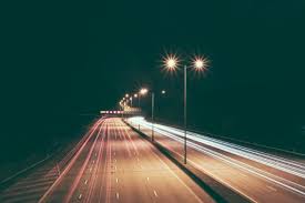 Highway Night Lights Picography Free Photo
