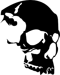 Vector Skull Clipart Best Skull Stencil Skull Silhouette Skulls Drawing