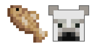 Minecraft Cod Fish And Polar Bear Cod Fish Polar Bear Polar