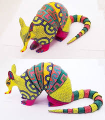 Oaxacan Wood Carvings Armadillos Armadillo Art Mexican Art American Folk Art