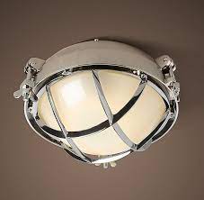 Circa 1900 Steamliner Flushmount Contemporary Ceiling Light Ceiling Lights Bedroom Lighting