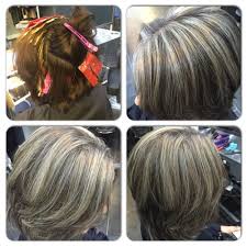 Salt And Pepper Highlights Natural Looking Grey Gray Hair Highlights Blending Gray Hair Hair Highlights
