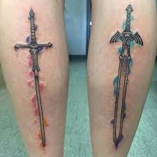 Maybe you would like to learn more about one of these? The Glow With Sao Sword Tho Sleeve Tattoos Sword Tattoo Tattoos