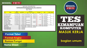 Pelayanan online jnt atau j&t : Pasti Diterima Contoh Latihan Soal Excel Test Kerja Mudah Banget Tipe 1 Bengkel Excel Youtube
