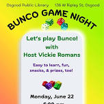 ADULTS-Bunco Game Night — Osgood Public Library