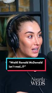 “Wait!! Ronald McDonald isn’t real??!!!” 🤣 New episode out tomorrow  #nearlywedspodcast #jamieandsophie