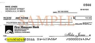 Where Is The First Hawaiian Bank Aba Routing Number On My Check First Hawaiian Bank