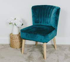 velvet oyster occasional chair teal fluted 1950 s bedroom living room accent sta occasional chairs 1950s bedroom living room accents