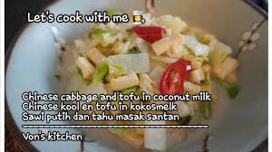 Sawi asin•bawang merah•cabe rawit•saus tiram•kecap manis•garam•tahu sayur asin, buang airnya dan rendam di air bersih supaya tidak terlalu asem. Chinese Cabbage And Tofu In Coconut Milk Chinese Kool En Tofu Sawi Asin Dan Tahu Santan Vk140 Youtube