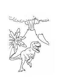 Maybe you would like to learn more about one of these? Volcano With Dinosaur Coloring Page Free Printable Coloring Pages For Kids
