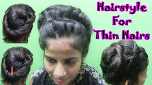 One of the best ways to counter thinning hair is to bunch them all of them together. Latest Indian Bridal Hairstyle For Thin Hairs Youtube