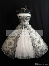 Amazing Short Black And White Wedding Dresses I Found Some Amazing Stuff Open It To Learn More Don T Wait Http M Dhgate Com Product Vint Short Wedding Dress Short White Dress Wedding Tea Length Dresses