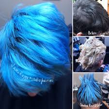 You know the hair dye is worth trusting when harmful components. Sky Blue Hair Using Joico Intensity Hair Color Experts Hair Color Dyed Hair Blue