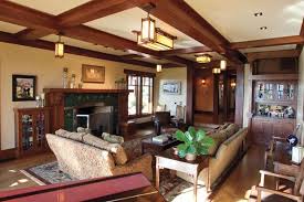Pin By Jean Van Booven Shook On Ceiling Beams And Lighting Craftsman Living Rooms Mission Style Living Room Craftsman Interior