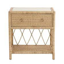 Add style to your home, with pieces that add to your decor while providing hidden storage. Southport Diamond Pattern Woven Rattan Side Table