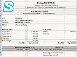 Slip gaji ini juga menerangkan berapa total take home pay yang diterima oleh karyawan. Contoh Slip Gaji Karyawan Excel Contoh Surat