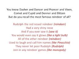 Rudolph Rumpus Rudolph The Red Nosed Reindeer Had A Very Shiny Nose Ppt Download