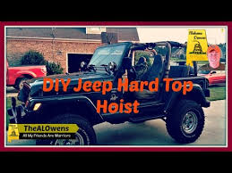 Biggest headache to remove hardtop and store it specially when you have very small place in you garage. Diy Jeep Hardtop Hoist Instructables