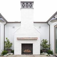 Maybe you would like to learn more about one of these? Pin By Caroline James On Outdoor Exterior Fireplace Outdoor Fireplace White Brick Fireplace