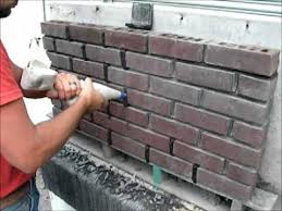 Easy Tuck Point Using A Masonry Grout Bag Brick Repair Faux Brick Walls Brick Decor