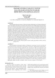 Pdf Prinsip General Takaful System Dalam Akad Asuransi Syariah Demi Mencapai Kemaslahatan Jurnal Perspektif And Hilda Sabrie Academia Edu