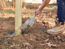After digging the hole, all you need to do is mix your cement and let it set. How Many Bags Of Concrete For A Fence Post Hgtv