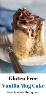 Gluten Free Vanilla Mug Cake Gluten Free Vanilla Dessert Recipes Easy Homemade Desserts