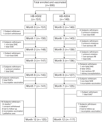 Subject Flowchart Hb As02 Hepatitis B Virus Hbv Vaccine