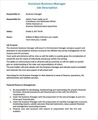 What do finance admin managers do? Free 9 Sample Business Manager Job Descriptions In Ms Word Pdf