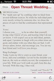 For Vows And Exchanging Of Rings Each Person Would Say The Vow Separately And Then The Ring Exchan Wedding Vows To Husband Wedding Vows Wedding Ceremony Rings