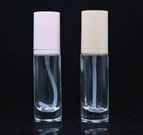 40ml Round Cylindrical Transparent Concealer Cosmetic Make up Lotion Bottle  CC Cream Foundation Glass Bottle