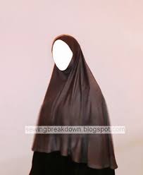 خطوات خياطة خمار لحجاب شرعي