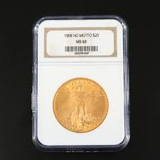 These ids are a simple organization of all coins prior to variety attribution and grading. Ngc Graded Ms63 1908 No Motto 20 Saint Gaudens Gold Coin Ebth